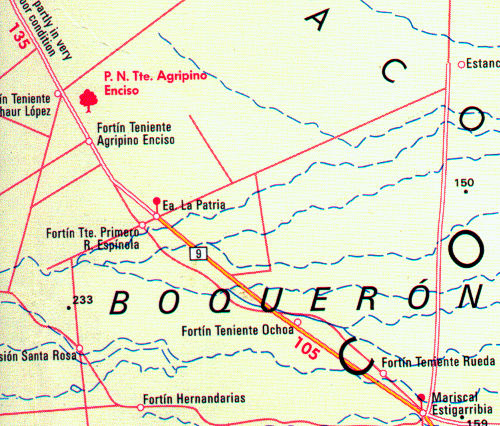 habitats VoS 8 and VoS 9 east of Chaco Boreal